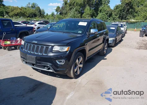 2014 Jeep Grand Cherokee Overland z USA, uszkodzony, nr VIN 1C4RJFCG8EC122627